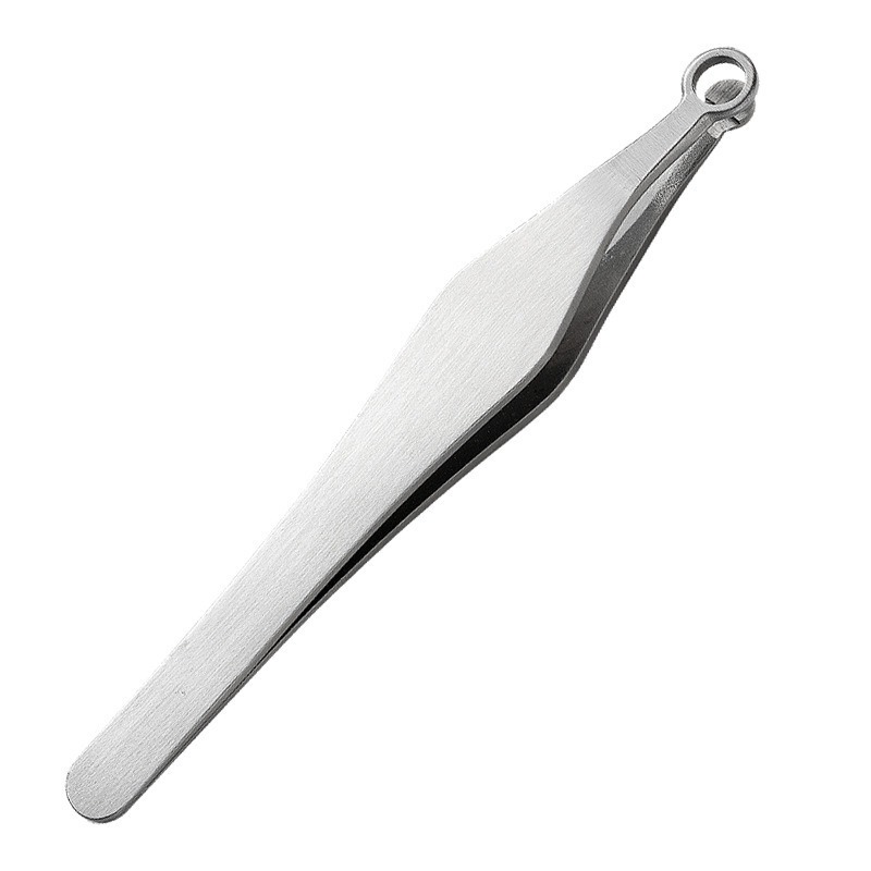 Newest Round Tip Safety Facial Tweezers Stainless Steel Nose Hair Remover Hair Plucking Tweezers with High Precision