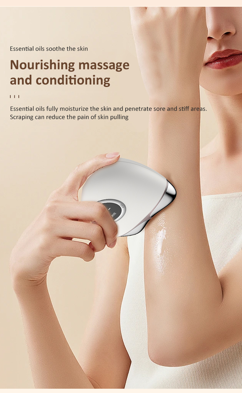 2025 Trending massage device Handheld Guasha Tool Electronic Microcurrent Therapy for Facial and Neck Massage