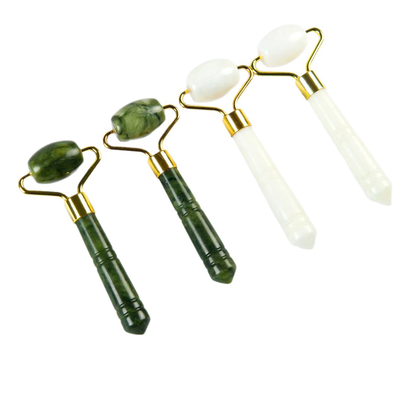 Xiuyu Jade Single-head Facial and Eye Massage Roller Beauty Instrument with Customizable Logo