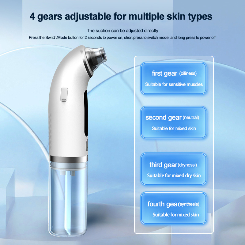 Professional Vacuum Suction Blackhead Remover, Electric Pore Cleaner Facial Device for Deep Skin Cleaning