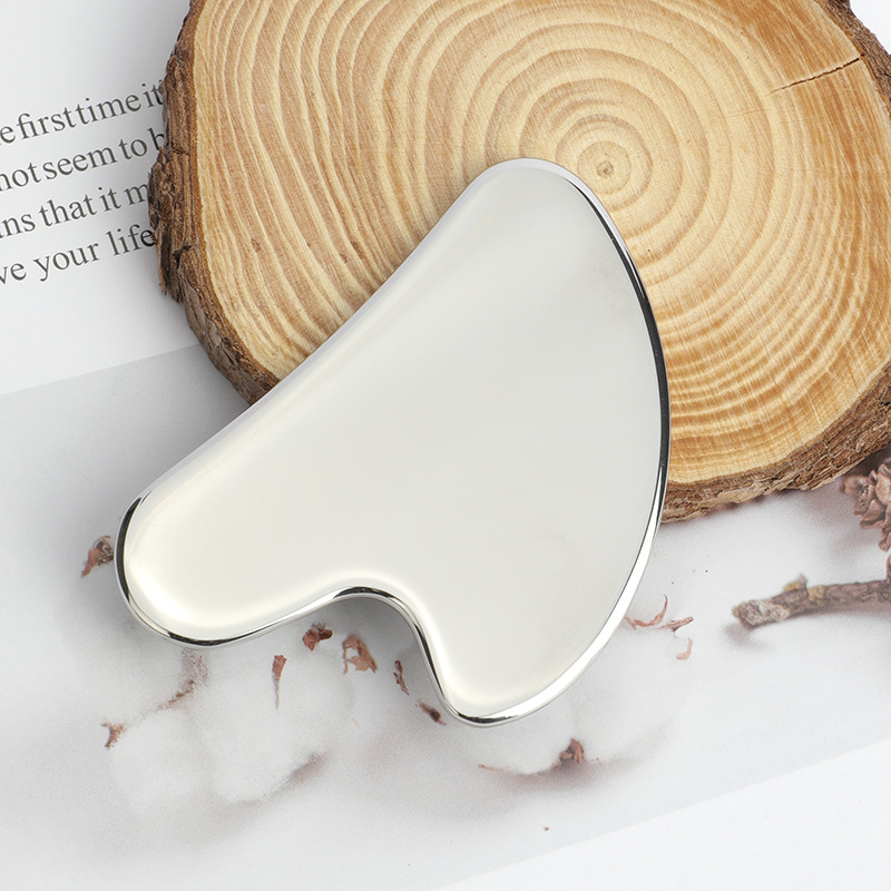 Hot Selling Stainless Steel Gua Sha Massage Tool Anti Puffiness Facial Lifting Tool OEM Custom