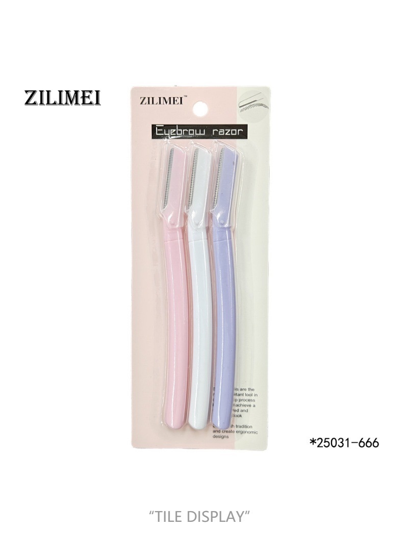 Eyebrow razor product display 1