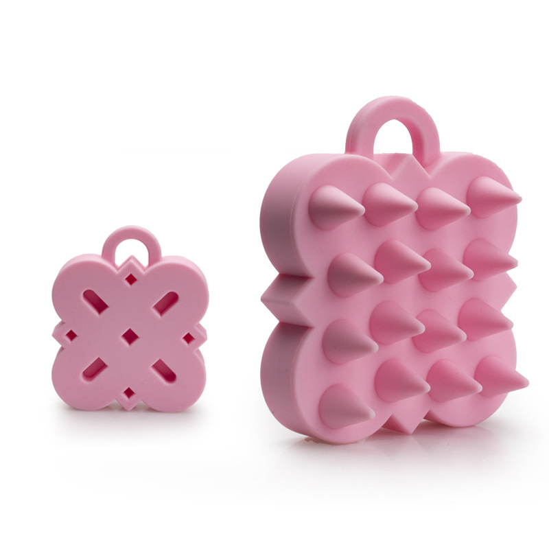 Dual-Use Dry &amp; Wet Silicone Scalp Massage Shampoo Brush