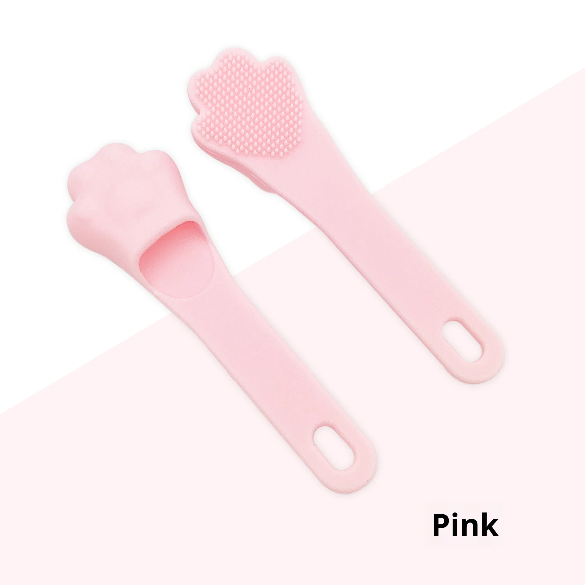 Cartoon cat Claw-shaped Silicone Facial Cleansing Brush Nose Tip Brush Exfoliating and Skin Cleaning Tool