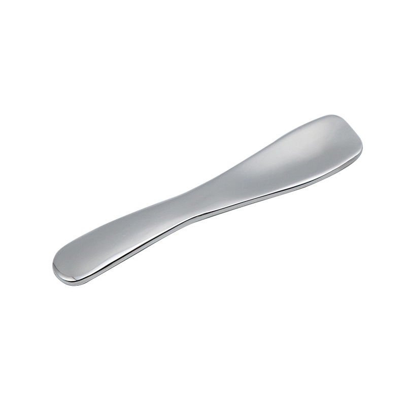 Metal Makeup Spatula Set Leather Pouch Cream Application Makeup Tool