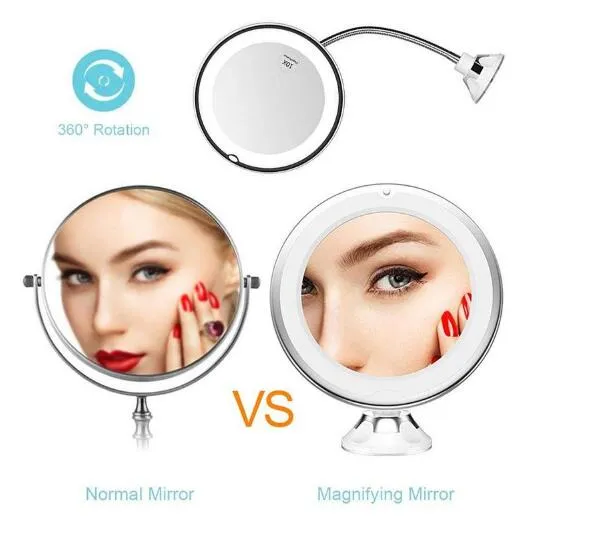 Versatile Suction Cup Mirror for Makeup Application and Touch-UPS