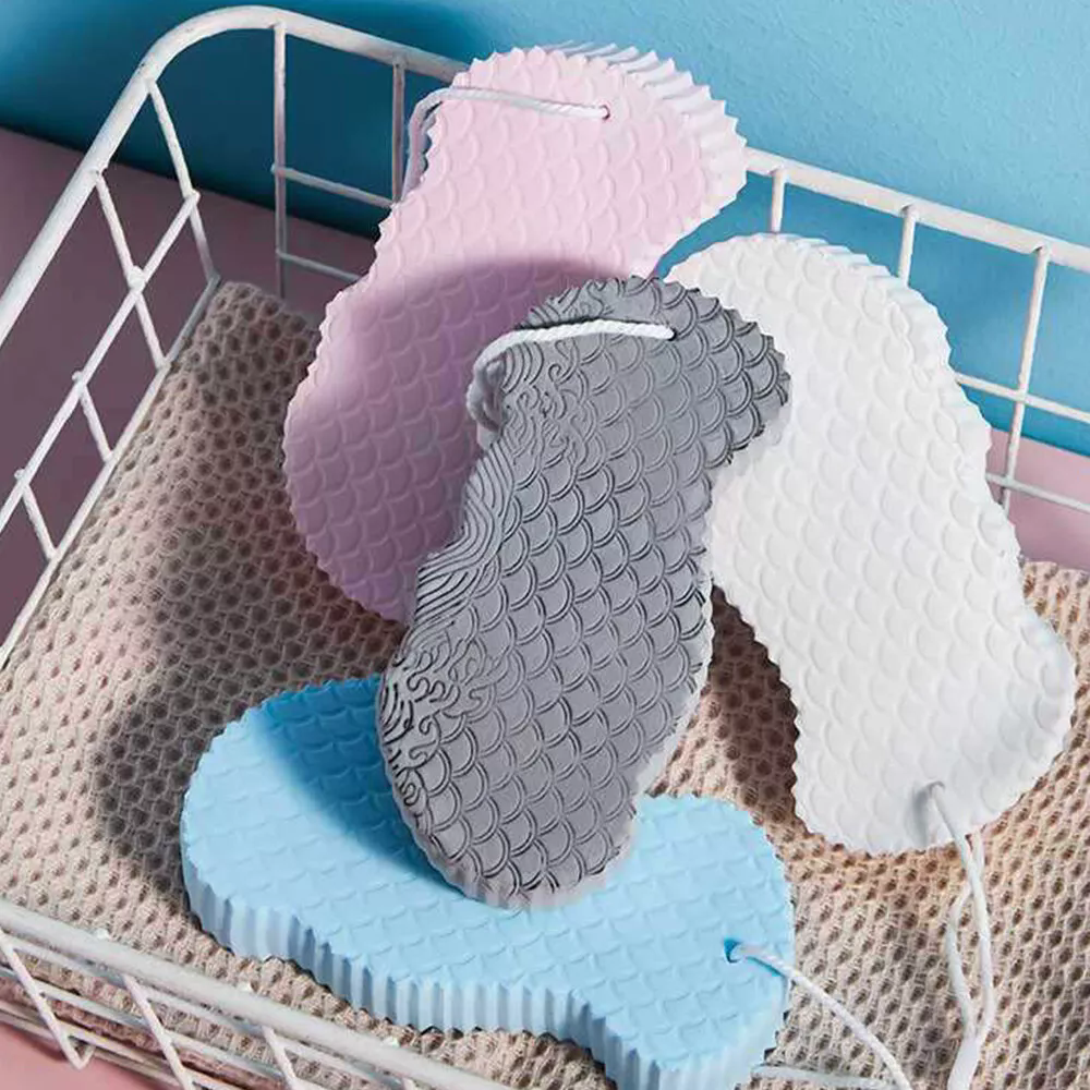 Super Soft Dead Skin Remover Bath Scrubber Exfoliating Shower Brush and Bathing Tool Super Absorbent Sponge &amp; Scouring Pad
