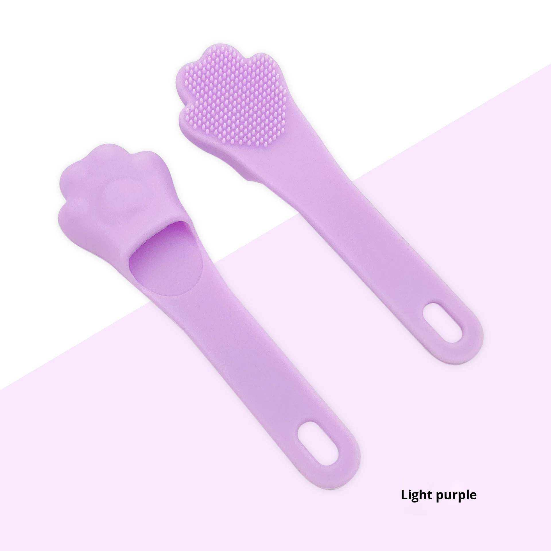 Cartoon cat Claw-shaped Silicone Facial Cleansing Brush Nose Tip Brush Exfoliating and Skin Cleaning Tool