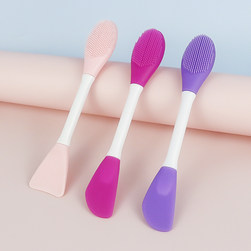Kamanzi 2-in-1 Manual Facial Skin Care Mask Brush Wash Exfoliation Massaging Collapsible Scrubber Spoon Cleansing
