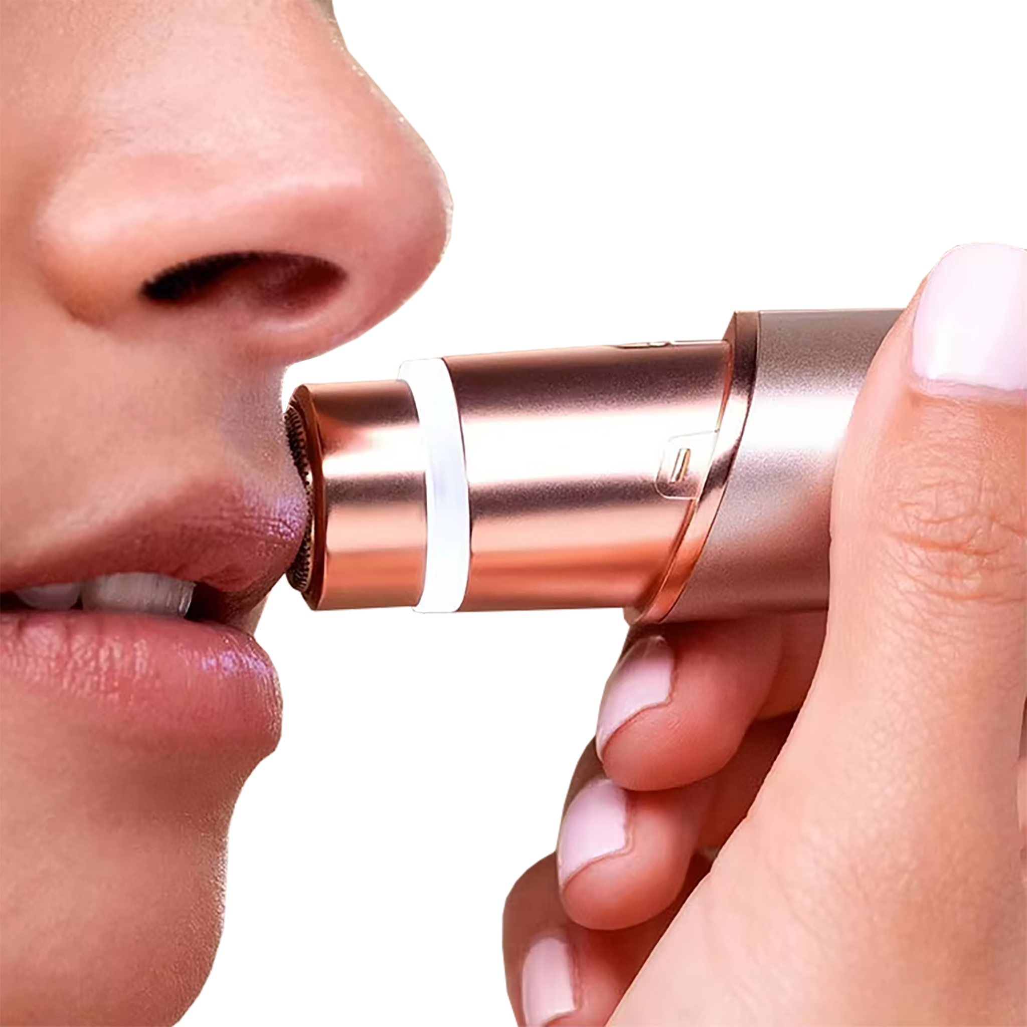 2 in 1 Electric Facial Hair Remover Mini Lip Nose Hair Removal for Women Face Shavers with LED Light
