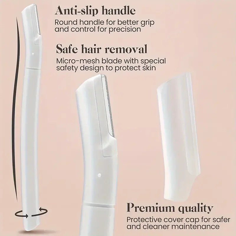 Best Quality Dermaplaning Blade Metal Handle Facial Razors Eyebrow Razor Trimmer