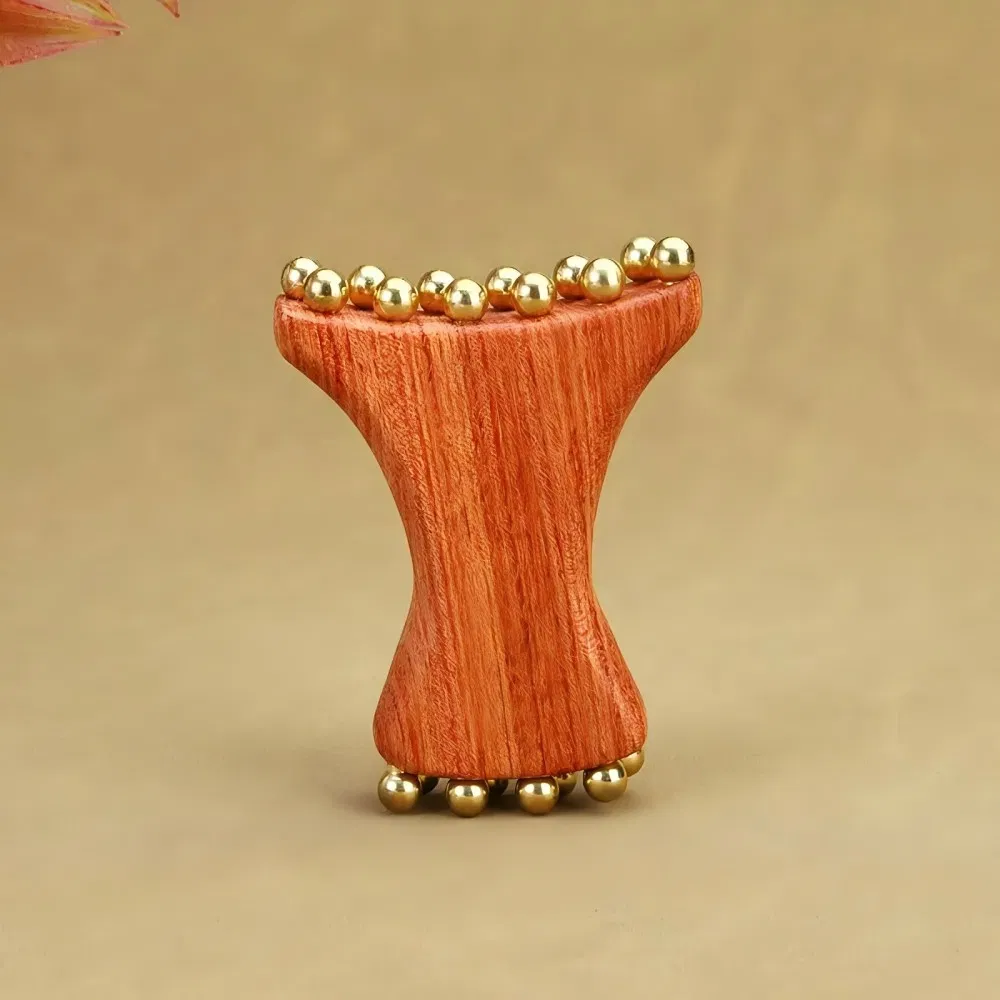 Wooden Brass Massage Tool