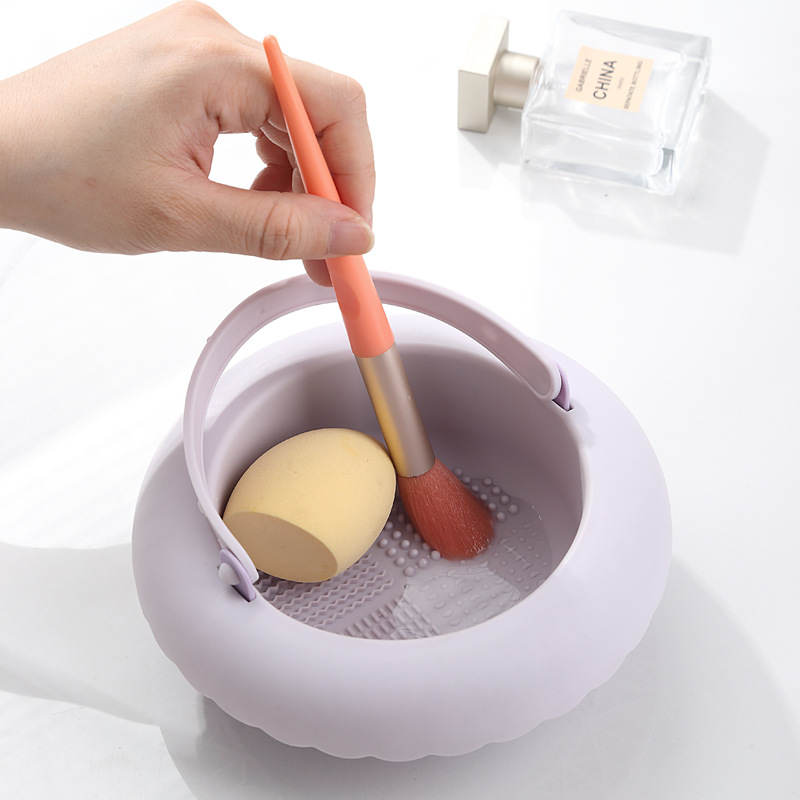 Multi-Function Makeup Brush Cleaner Dryer Holder Foldable Washing Bowl High Quality Cosmetic Brush Cleaning Tool