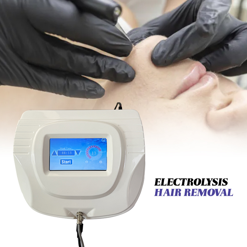 2 in 1 Hot Cold Hammer Insulated Needle Epilation Device Electrolysis Facial Hair Removal Machine for Home