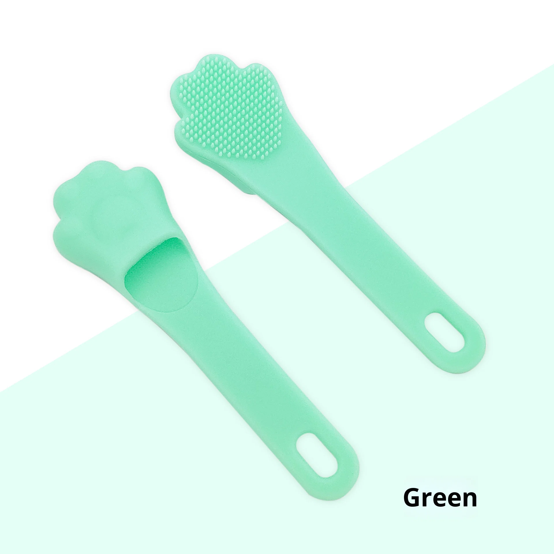 Cartoon cat Claw-shaped Silicone Facial Cleansing Brush Nose Tip Brush Exfoliating and Skin Cleaning Tool