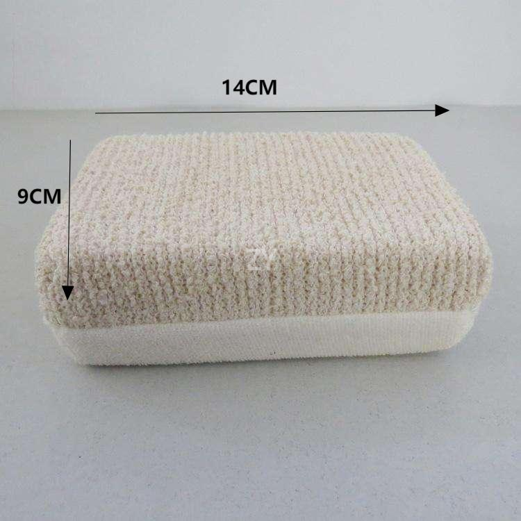 Eco Friendly Natural Bamboo Fiber Hemp Exfoliating Bath Sponge Modern ZY Brand High Quality Square for All Skin Types Home Hotel