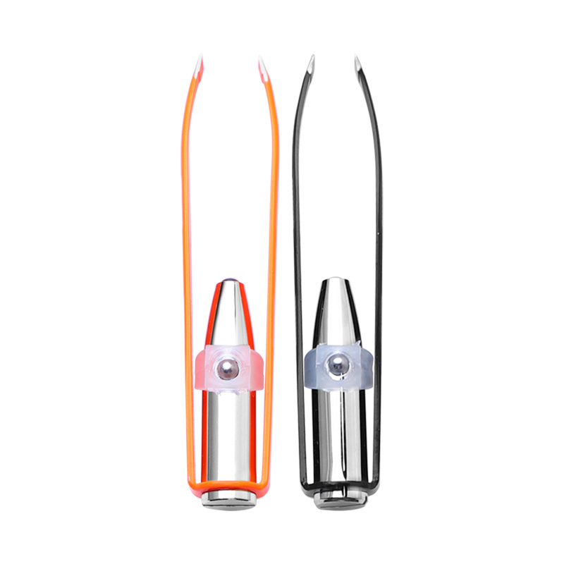 High Precision Anti Silp Slanted Eyebrow Shaping Pliers Led Light Tweezers for Eyebrows Facial Hair Remover