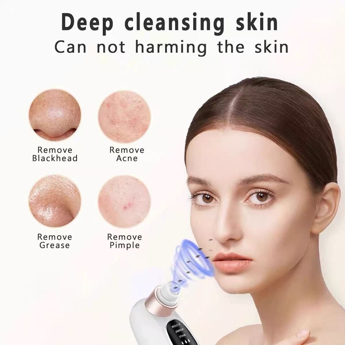 Pore Cleansing Facial Steamer Blackhead Removal Tool Hand Held Nose Cleansing Pore Cleaner for Both Men Women