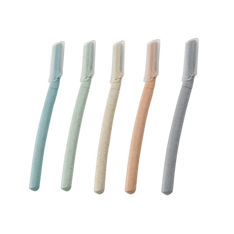 Exfoliation Tool for Face Purple Color Eco- Friendly Eyebrow Razor Trimmer Women Facial Hair Removal Derma Razor Blade