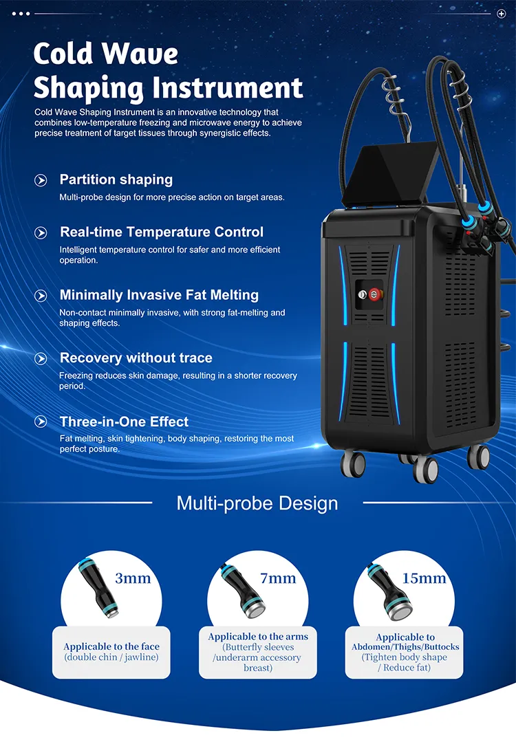 Professional Onda 2in1 Coolwave Freezewave Device for Weight Loss and Skin Tightening on Body and Face