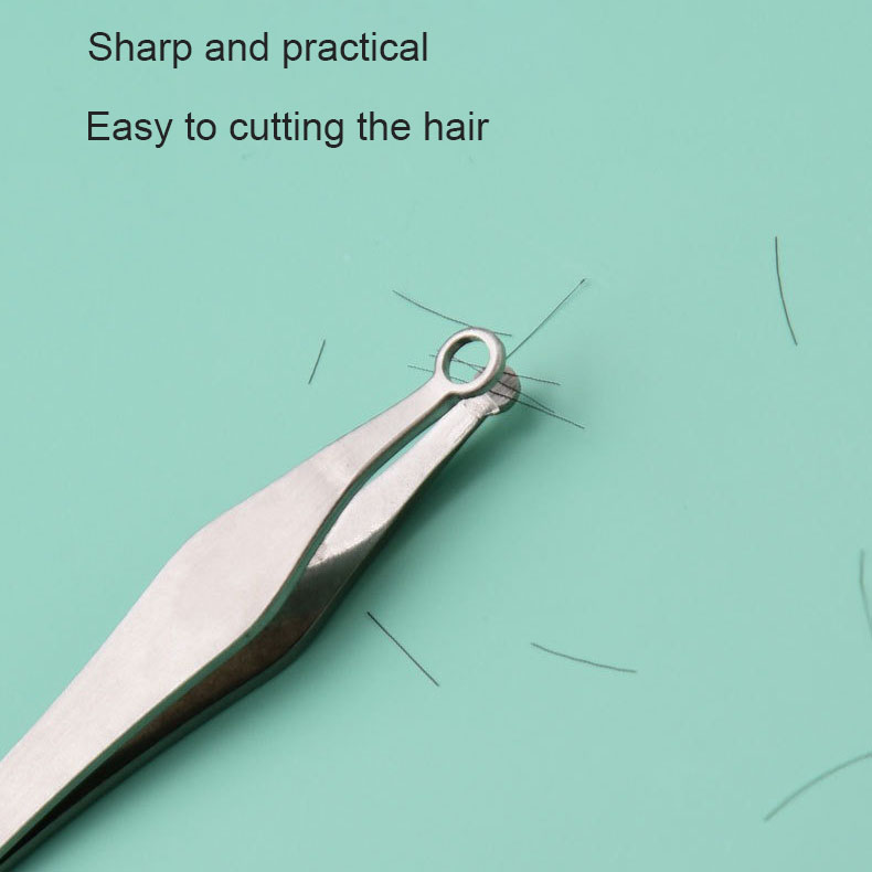 Newest Round Tip Safety Facial Tweezers Stainless Steel Nose Hair Remover Hair Plucking Tweezers with High Precision