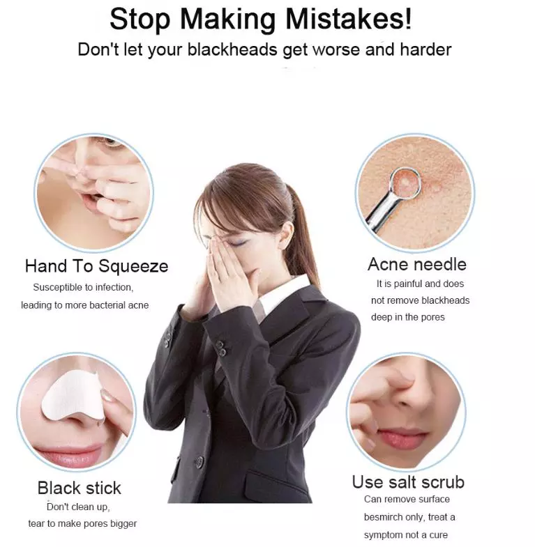 New Arrival Home Use Machine Vacuum Black Head Removal Personal Handheld Facial Pore Shirinking at Home Device
