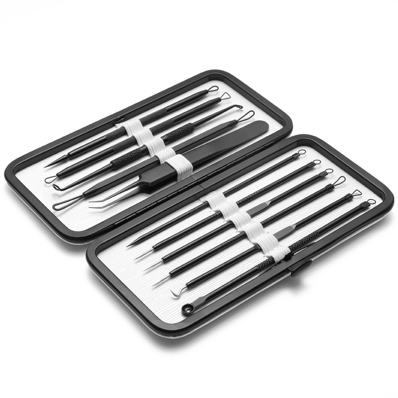 Professional Stainless Steel Pimple Blackhead Remover Extractor Tool Kit for Face-Safe Treatment of Acne Blemishes &amp; Comedones