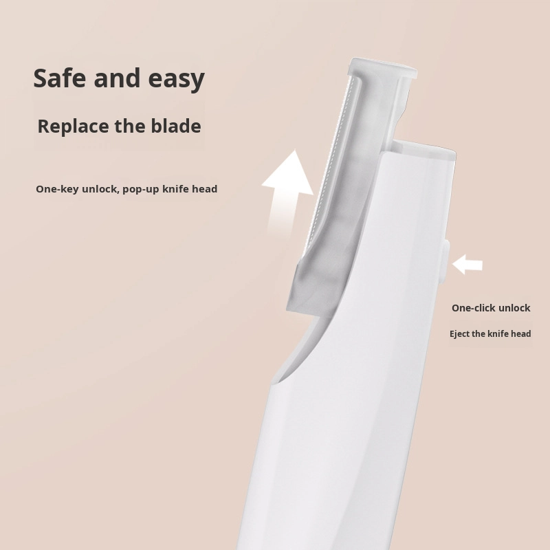 OEM Electric Dermaplaning Tool Manufacturer | Pocket Facial Hair Remover LED Light ABS Handle | Replaceable Satinless Steel