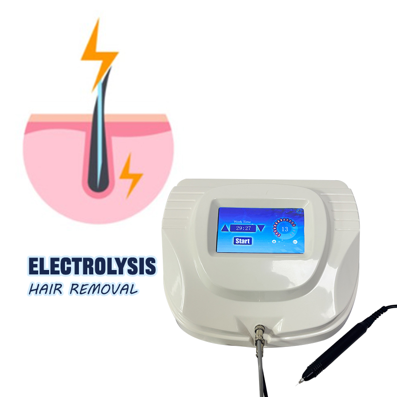 2 in 1 Hot Cold Hammer Insulated Needle Epilation Device Electrolysis Facial Hair Removal Machine for Home