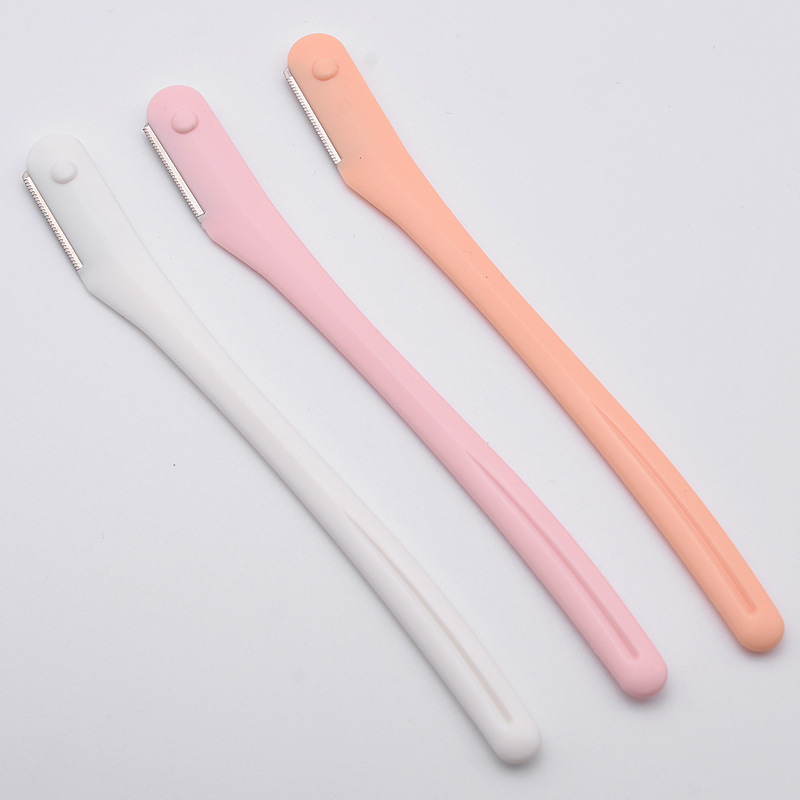 VH Exfoliating Foldable Stainless Steel Dermaplaning Tool Facial Hair Remover Eyebrow Shaper Shaver Blade Eyebrow Razor Portable