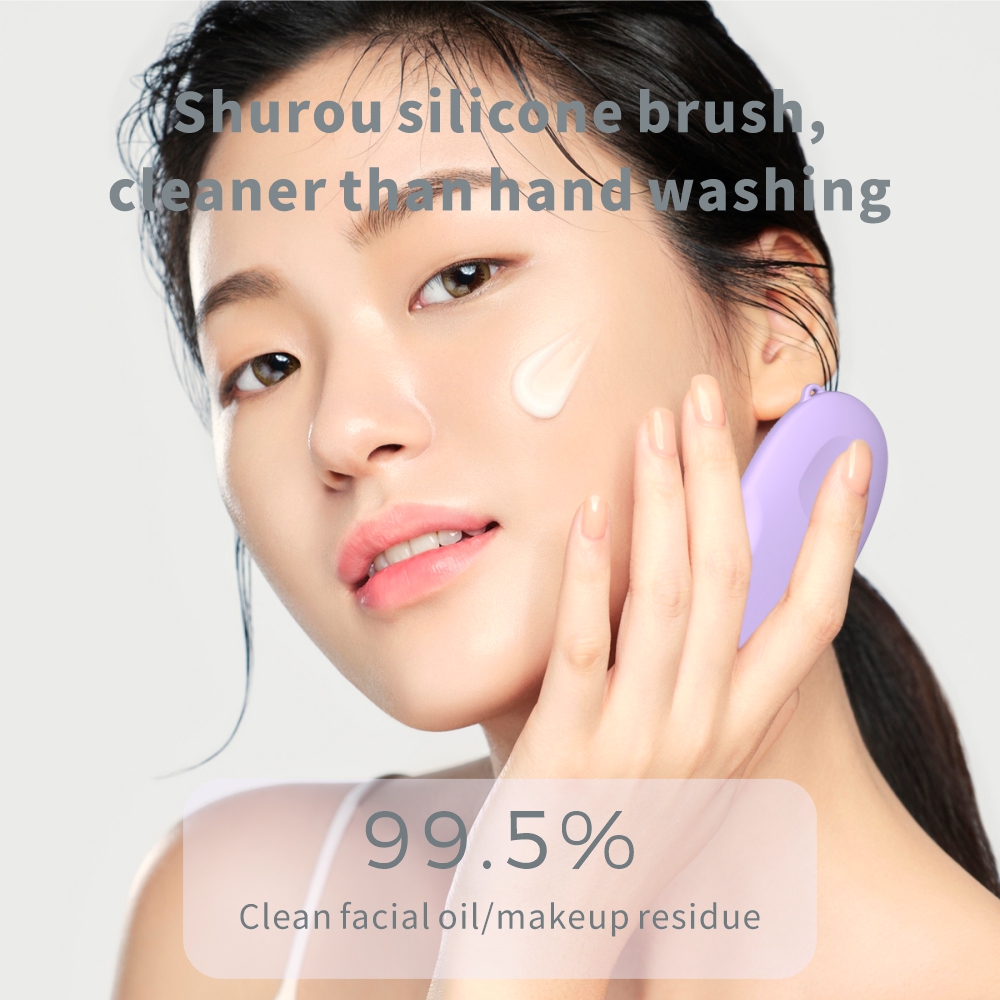 2 1 Double Head Manual Blackhead Remover Silicone Waterproof Face Scrubber Skin Spatula Deep Cleansing Exfoliation Home Use All
