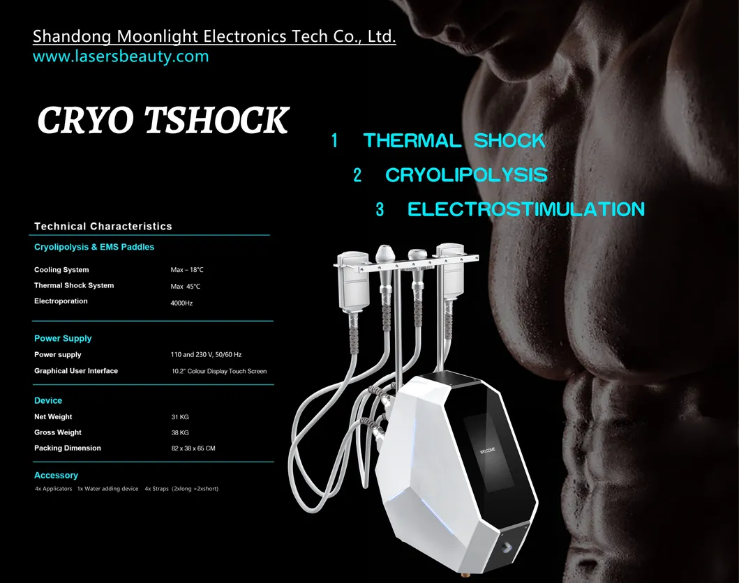 Latest EMS Cryo Thermal Shock Therapy Treatment Skin Tightening Device