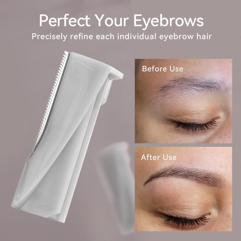 Hand Held Type-C Charging Dermaplaning and Hair Removal Tool with Peach Fuzz Removal Face &amp; Eyebrow Trimming