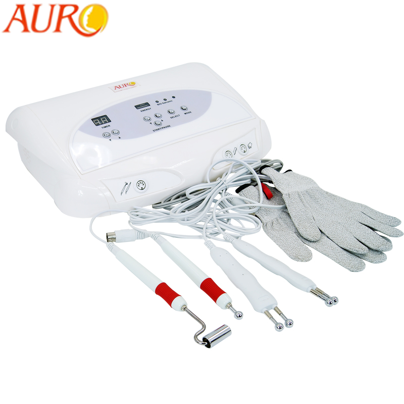 Au-8403-V4 Blackhead Galvanic Wrinkle Remover BIO Face Lift Machine 2022 Microcurrent Gloves Microcurrent Facial Toning Device