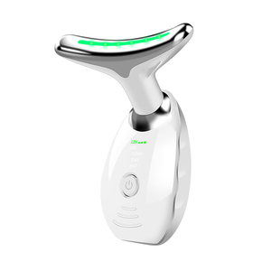 2024 New Arrival Tightening Facial Lift Neck Lift Beauty Device 7 Colors Led Photon Therapy Face and Neck Lifting Massager