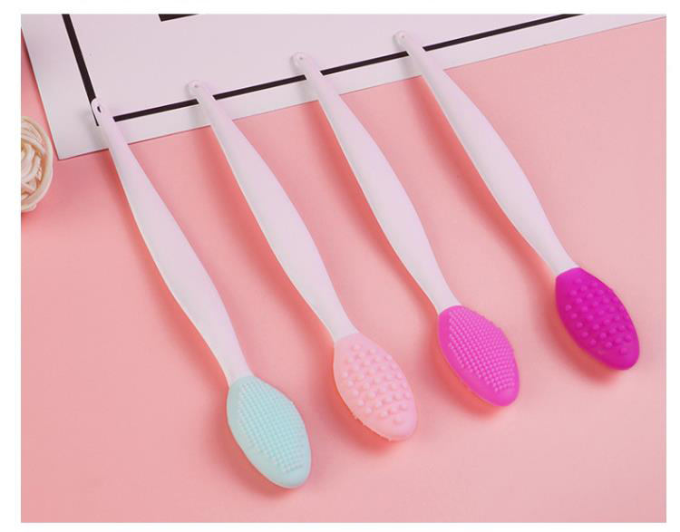 Beauty Skin Care Double-Sided Silicone Brush Blackhead Removal Exfoliating Nose Clean Lip Brush Tool Scrub Brush