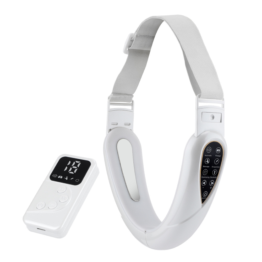 Remote Control LED Photon Double Chin Slimming Massager TENS Microcurrent V Shape Face Lifting Beauty Device