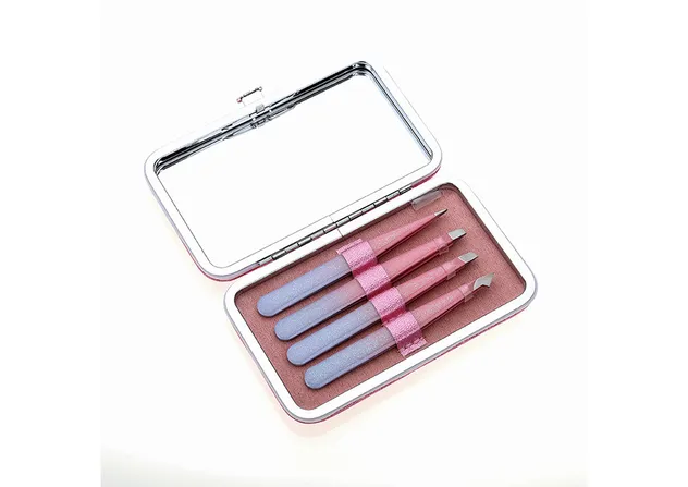 Black Precision Tweezers Diverse Tips Makeup Application Makeup Tool