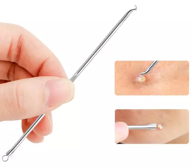 5 PCS Blackhead Remover Kit Comedones Extractor for Acne Removal Blemish Whitehead Popping Zit Nose Face Tools Acne Treatment