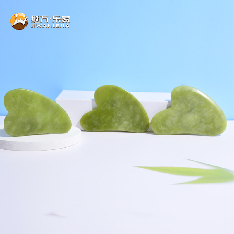 Jiwan Lejia Cryotherapy Ice Jade Roller Gua Sha Facial Tools Face Massager Natural Healing Crystals Guasha Tools for Wellness Relaxation