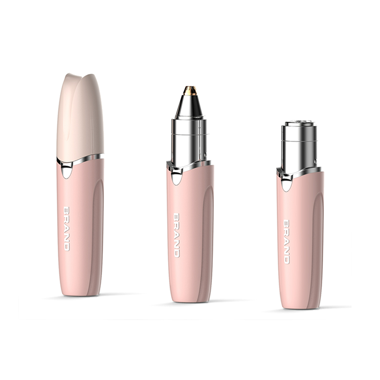 2 in 1 Lipstick Lady Trimmer Facial Hair Removal for Women Face &amp; Eyebrow Razor Painless Portable Woman Skin Care