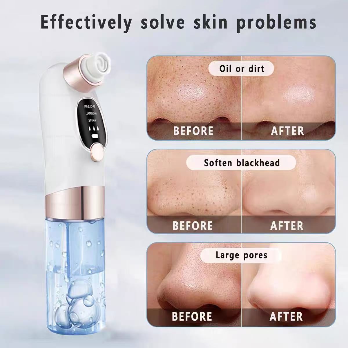 Pore Cleansing Facial Steamer Blackhead Removal Tool Hand Held Nose Cleansing Pore Cleaner for Both Men Women