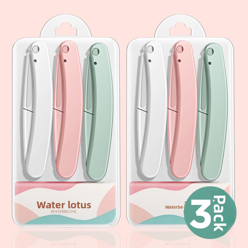 3pcs/set Facial Hair Remover Eye Brow Exfoliating Dermaplaning Tool Shaper Shaver Blade Foldable Eyebrow razor Trimmer Set
