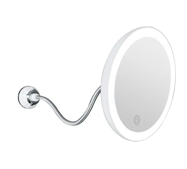 Versatile Suction Cup Mirror for Makeup Application and Touch-UPS