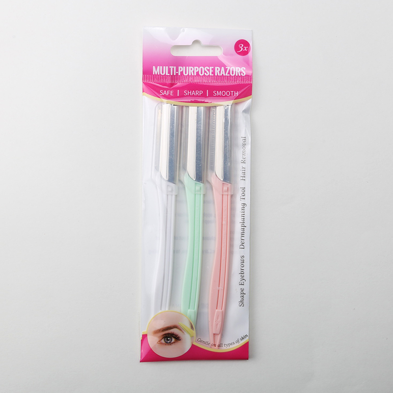 Dermaplaning Tool Hair Removal Facial Razors Plastic Eyebrow Razor for Women