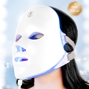 Portable 7-Color LED Red Infrared Light Therapy Mask US/ZA Photon Beauty Device for Skin Care Wrinkle Removal Facial PDT Device