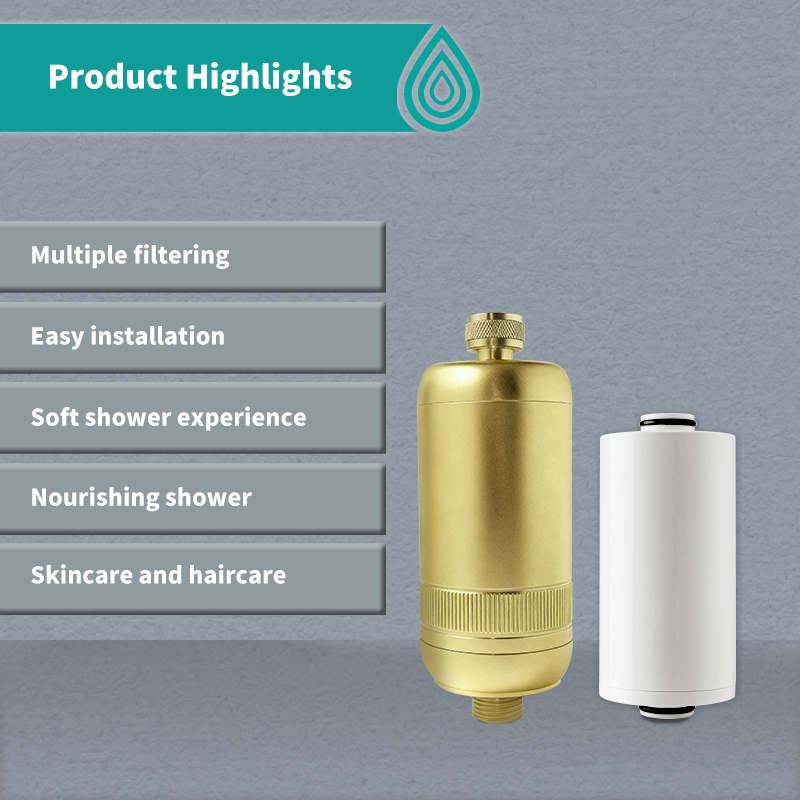 Beauty Skin Shower Head With High Pressure-Vitamin-Enriched Water Prevents Skin Dullness &amp; Hydrates Deeply Household Outdoor Use