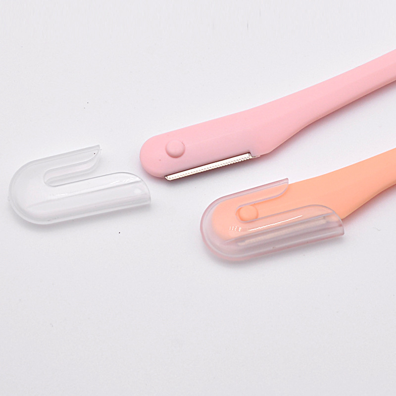 VH Exfoliating Foldable Stainless Steel Dermaplaning Tool Facial Hair Remover Eyebrow Shaper Shaver Blade Eyebrow Razor Portable
