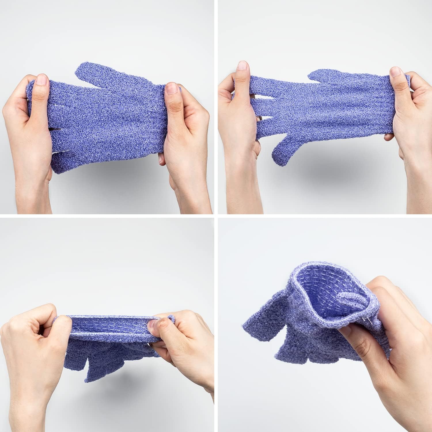 Double Sided Exfoliating Bath Gloves Deep Clean Skin for Spa Massage Shower Scrubber Exfoliating Gloves for Body