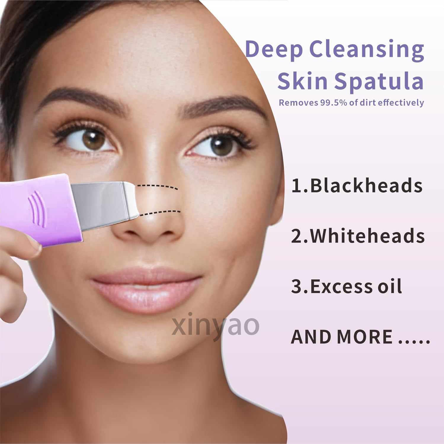 Custom Logo 2-in-1 Black Head Remover Pore Cleaning Mask Applicator Spatula Face Scrubber Skin Care Cleaning Bath Scrubbers